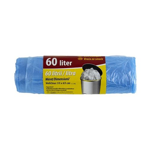 Szemeteszsák TUTI 60L köthető füles 20 darabos