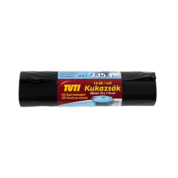 Szemeteszsák TUTI 135L Extra 10 darabos Szemeteszsák TUTI 135L Extra 10 darabos