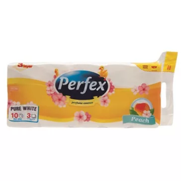  Toalettpapír PERFEX Soft & Light barack 3 rétegű 10 tekercses
