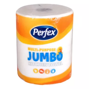   Kéztörlő tekercses háztartási PERFEX Boni Jumbo1 tekercses  2 rétegű