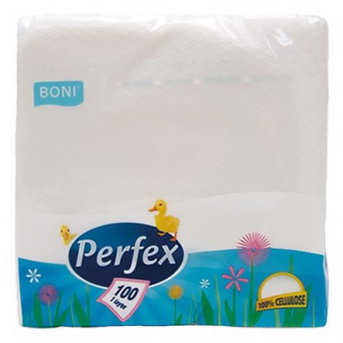 Szalvéta PERFEX 1 rétegű 100 darabos 33 x 33 cm