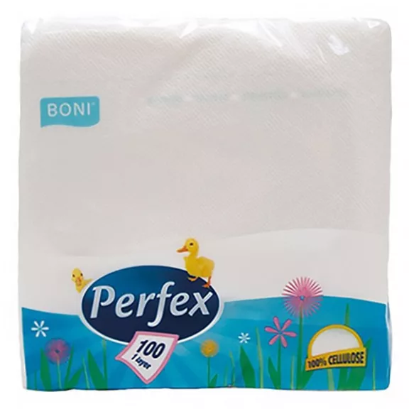 Szalvéta PERFEX 1 rétegű 100 darabos 33 x 33 cm Szalvéta PERFEX 1 rétegű 100 darabos 33 x 33 cm