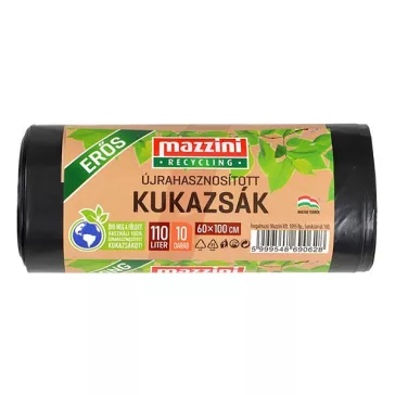   Szemeteszsák MAZZINI 110L újrahasznosított erős 10 darabos