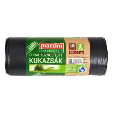   Szemeteszsák MAZZINI 135L újrahasznosított erős 10 darabos
