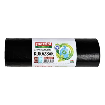   Szemeteszsák MAZZINI 200L újrahasznosított erős 10 darabos