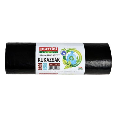 Szemeteszsák MAZZINI 200L újrahasznosított erős 10 darabos