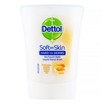   Érintés nélküli antibakteriális készülék utántöltő DETTOL vaníliás mézes 250 ml