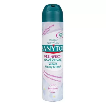 Légfrissítő fertőtlenítő SANYTOL virág illatú 300 ml