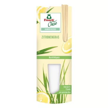   Légfrissítő utántöltő FROSCH Oase citromfűvel pálcikás 90ml