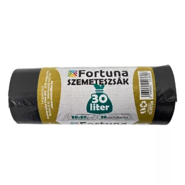 Szemeteszsák VECTRALINE 30L fekete 50x60 cm 20 darabos