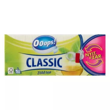   Papírzsebkendő OOOPS! Classic Zöld tea 3 rétegű 90 darabos