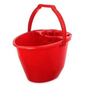Felmosó vödör BONUS csavarókosárral 11L piros