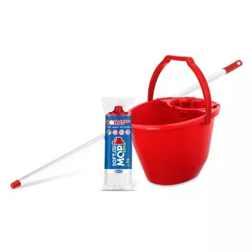   Felmosó szett BONUS extra vödör 11L+ 120cm nyél + softmop pótfej kék