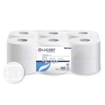   Toalettpapír LUCART Strong Mini 19J 2 rétegű hófehér 130m