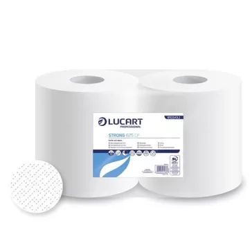   Kéztörlő tekercses ipari LUCART Strong 675CF 25 cm átmérő 675 lap fehér 2 rétegű 852343J