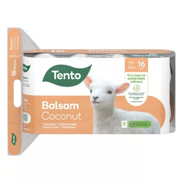 Toalettpapír TENTO Balsam coconut 3 rétegű 16 tekercses