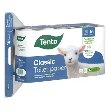 Toalettpapír TENTO Classic 3 rétegű 16 tekercses