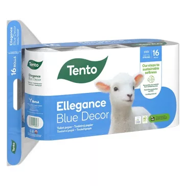   Toalettpapír TENTO Ellegance blue decor mintás 3 rétegű 16 tekercses