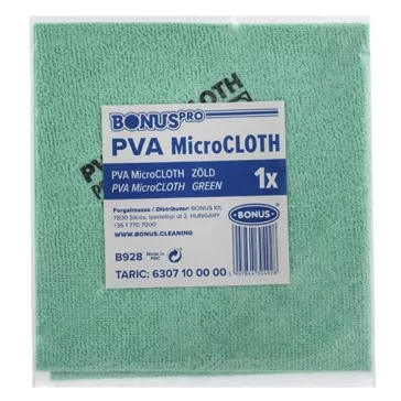   Törlőkendő mikroszálas BONUS pro PVA microloth Bioactive 39x36cm zöld