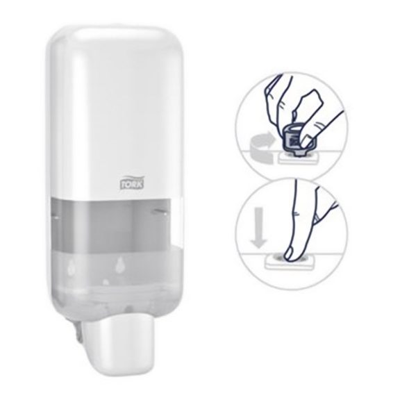 Habszappan és kézfertőtlenítő adagoló TORK Elevation S4 rendszer fehér