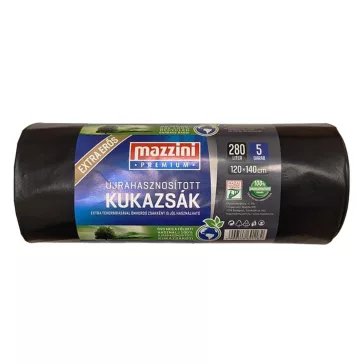   Szemeteszsák MAZZINI 280L Premium újrahasznosított extra erős 5 darabos