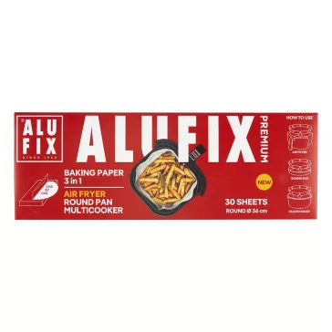   Sütőpapír forró levegős sütőhöz ALUFIX 26cm 30 darabos