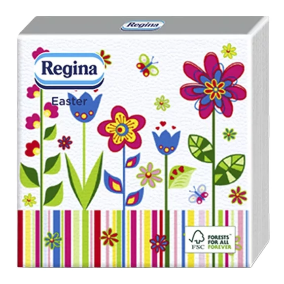Szalvéta REGINA Húsvéti 1 rétegű 33x33 cm 20 lapos vegyes mintás