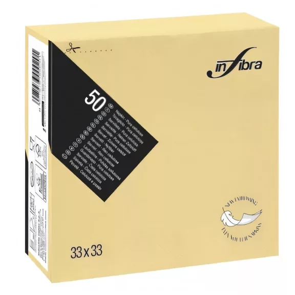 Szalvéta INFIBRA 2 rétegű 33x33 cm pezsgő 50 lapos Szalvéta INFIBRA 2 rétegű 33x33 cm pezsgő 50 lapos