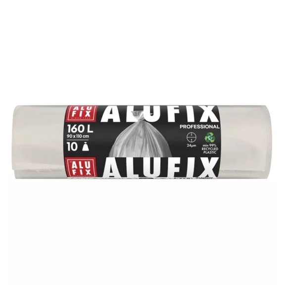 Szemeteszsák ALUFIX 160L átlátszó LDPE 90x110 cm 10 darabos Szemeteszsák ALUFIX 160L átlátszó LDPE 90x110 cm 10 darabos