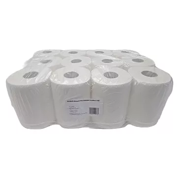   Kéztörlő tekercses VECTRALINE Premium midi 14 cm 2 rétegű 51 m 255 lap 100% cellulóz hófehér 12 tekercs/csomag