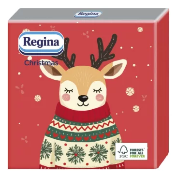   Szalvéta REGINA Karácsonyi 3 rétegű 33x33 cm 15 lapos vegyes mintás