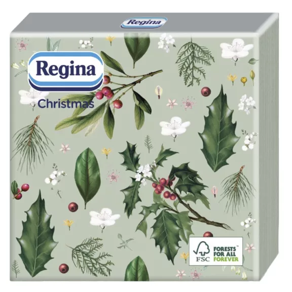 Szalvéta REGINA Karácsonyi 3 rétegű 33x33 cm 15 lapos vegyes mintás Szalvéta REGINA Karácsonyi 3 rétegű 33x33 cm 15 lapos vegyes mintás