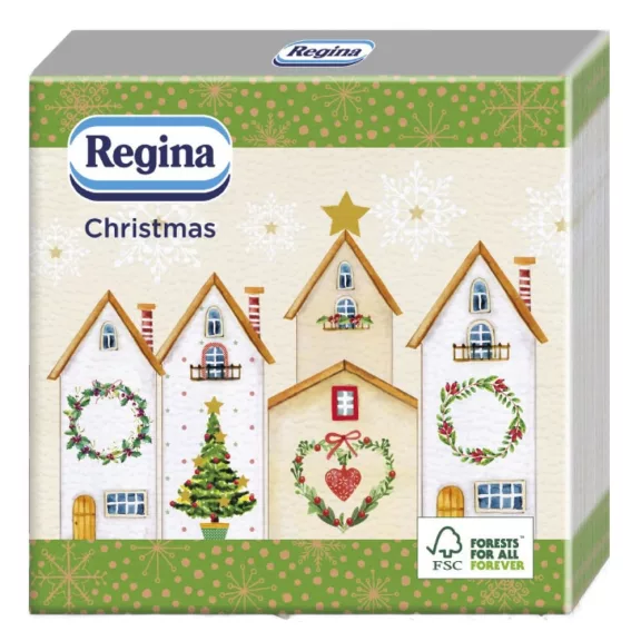 Szalvéta REGINA Karácsonyi 1 rétegű 33x33 cm 20 lapos vegyes mintás Szalvéta REGINA Karácsonyi 1 rétegű 33x33 cm 20 lapos vegyes mintás