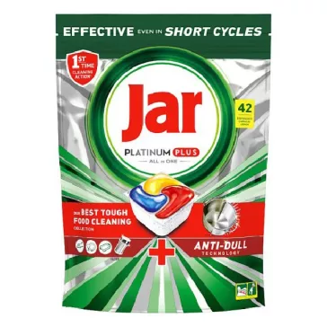   Mosogatógép tabletta JAR Platinum Plus Lemon 42 darab/doboz