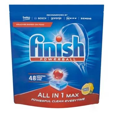   Mosogatógép tabletta FINISH Allin1 Max Lemon 48 darab/doboz