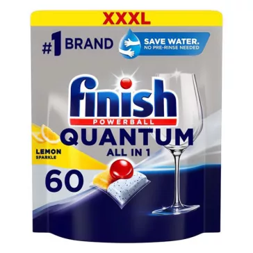   Mosogatógép tabletta FINISH Quantum Allin1 Lemon 60 darab/doboz