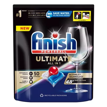   Mosogatógép tabletta FINISH Ultimate Allin1 Regular 50 darab/doboz