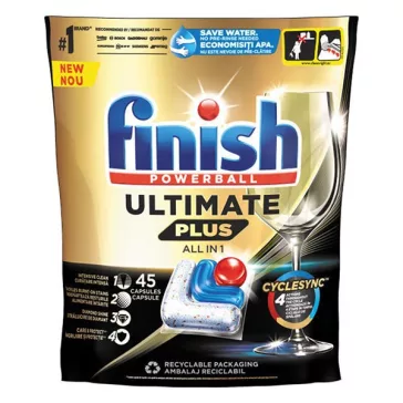   Mosogatógép tabletta FINISH Ultimate Plus Allin1 Regular 45 darab/doboz