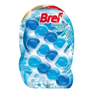   Toalett illatosító golyó BREF Brilliant Gel Arctic Ocean 3x42 g