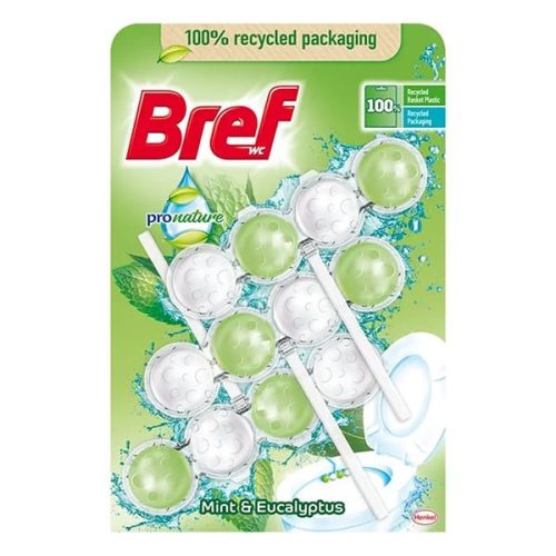 Toalett illatosító golyó BREF ProNature Mint 3x50 g