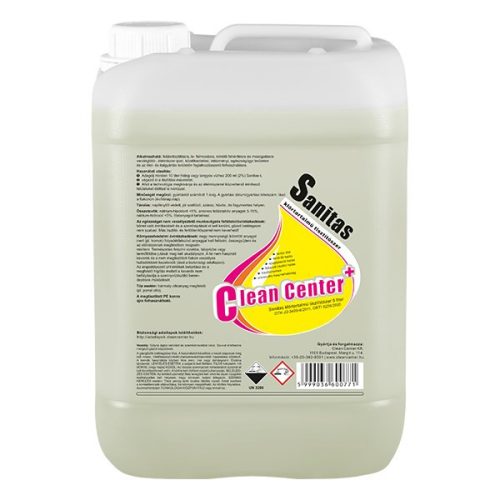Tisztítószer klórtartalmú CLEAN CENTER Sanitas 5L
