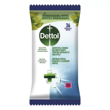   Fertőtlenítő törlőkendő DETTOL antibakteriális 36 darabos