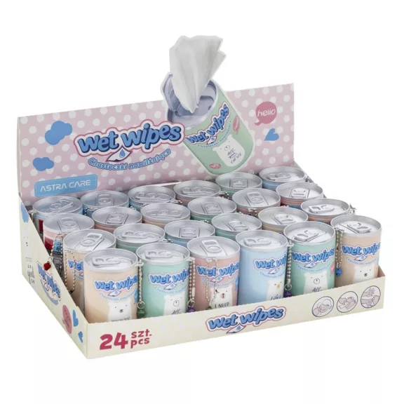 Nedves törlőkendő ASTRA CARE Dobozos Teddies 70×140mm 30 darabos
