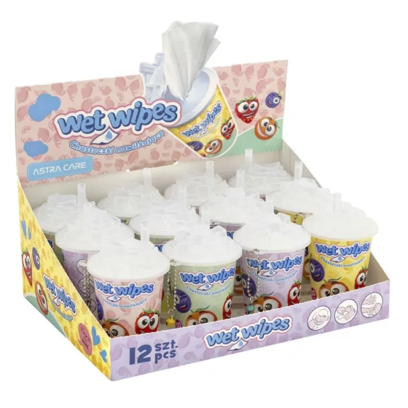 Nedves törlőkendő ASTRA CARE Shake Fruits 70×140mm 30 darabos