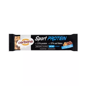 Müzliszelet CERBONA Protein csokoládés-karamellás 35 g