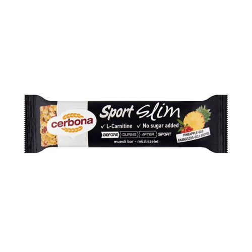 Müzliszelet CERBONA Slim ananászos-goji bogyós 35 g