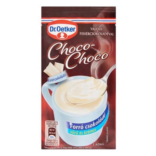 Forrócsokoládé instant DR OETKER Choco-Choco fehércsokoládés 34 g