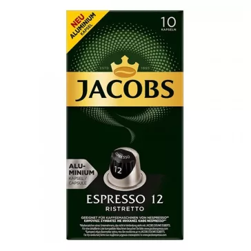 Kávékapszula JACOBS Nespresso Espresso Ristretto 52 g