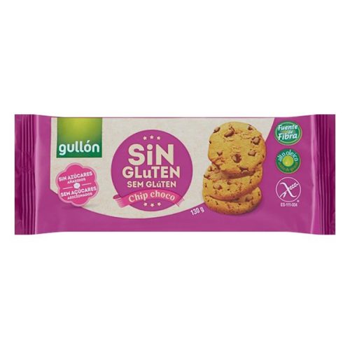 Keksz GULLON Choco Chips gluténmentes és cukormentes 130 g