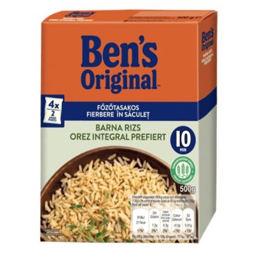 Főzőtasakos rizs UNCLE BEN'S barna 4x125 g